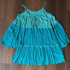 Altar’d State Teal Women's Boho Top